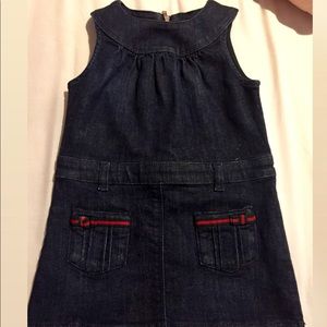 Navy Blue Denim Gucci baby Dress 18/24mnths